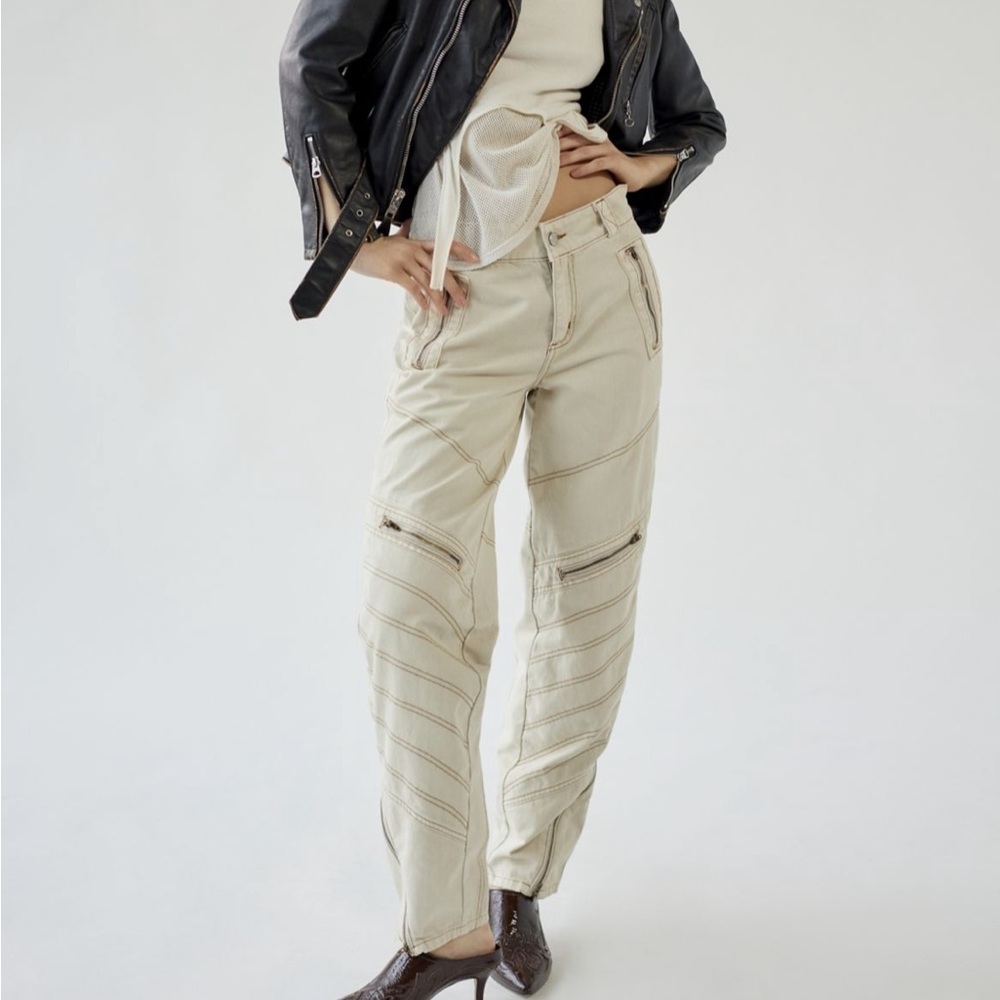 BDG Low Rise Tapered Moto Jean